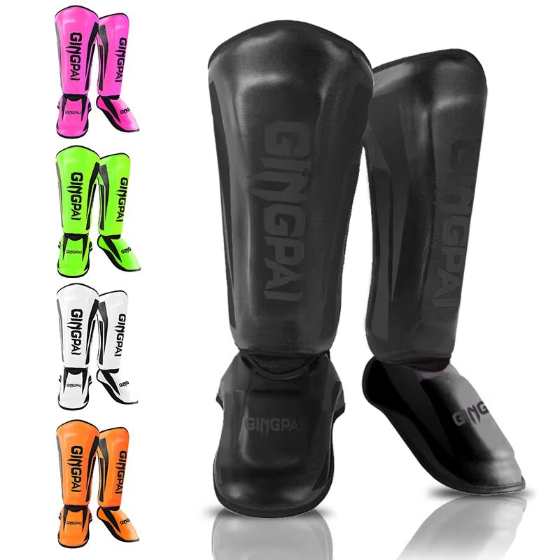 Kickboxing Boxing Shin Guard Pads Muay Thai Martial Arts Sanda Wushu Leg Protector Taekwondo Ankle Guards - My Store