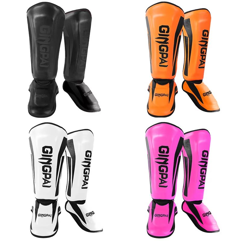 Kickboxing Boxing Shin Guard Pads Muay Thai Martial Arts Sanda Wushu Leg Protector Taekwondo Ankle Guards - My Store
