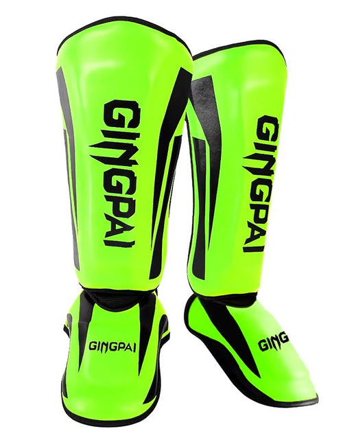 Load image into Gallery viewer, Kickboxing Boxing Shin Guard Pads Muay Thai Martial Arts Sanda Wushu Leg Protector Taekwondo Ankle Guards - My Store
