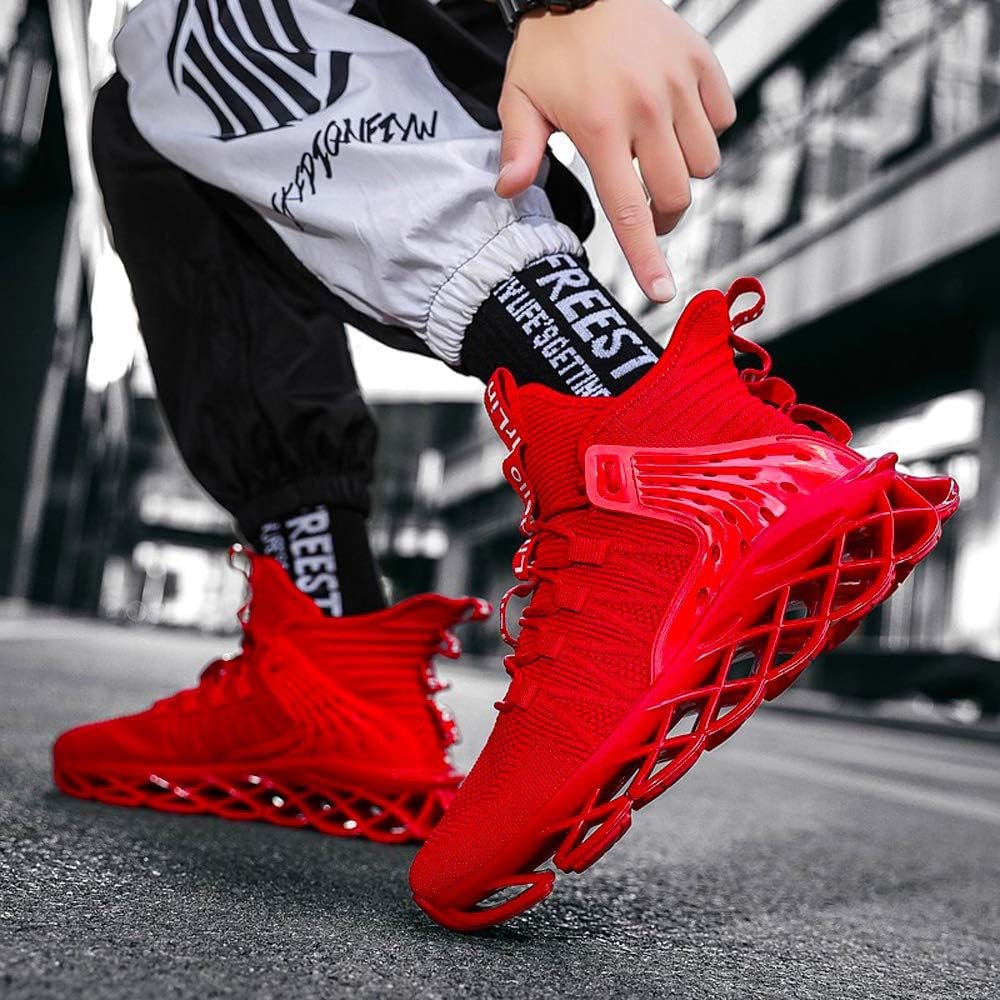 Men'S Running Shoes Non Slip Athletic Tennis Walking Blade Type Sneakers Hip Hop - My Store