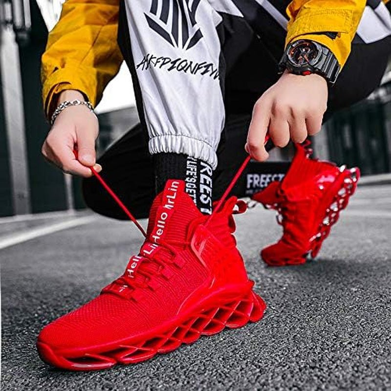 Men'S Running Shoes Non Slip Athletic Tennis Walking Blade Type Sneakers Hip Hop - My Store
