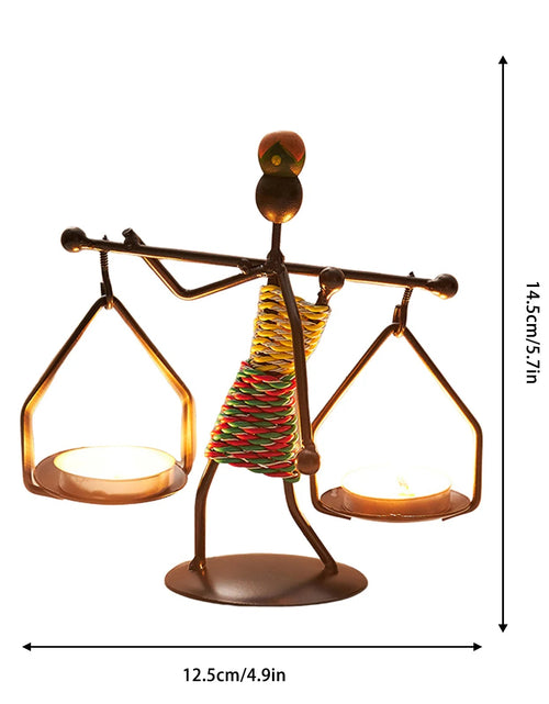 Load image into Gallery viewer, Metal Candle Holder Home Decor Accessories African Candlesticks for Candles Decorative Chandeliers Candle Wedding Centerpieces - My Store
