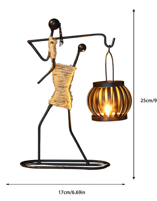 Load image into Gallery viewer, Metal Candle Holder Home Decor Accessories African Candlesticks for Candles Decorative Chandeliers Candle Wedding Centerpieces - My Store
