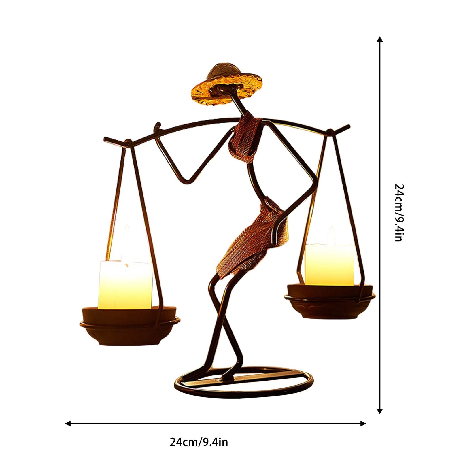 Metal Candle Holder Home Decor Accessories African Candlesticks for Candles Decorative Chandeliers Candle Wedding Centerpieces - My Store
