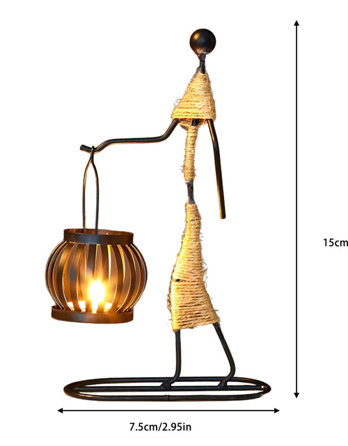 Load image into Gallery viewer, Metal Candle Holder Home Decor Accessories African Candlesticks for Candles Decorative Chandeliers Candle Wedding Centerpieces - My Store
