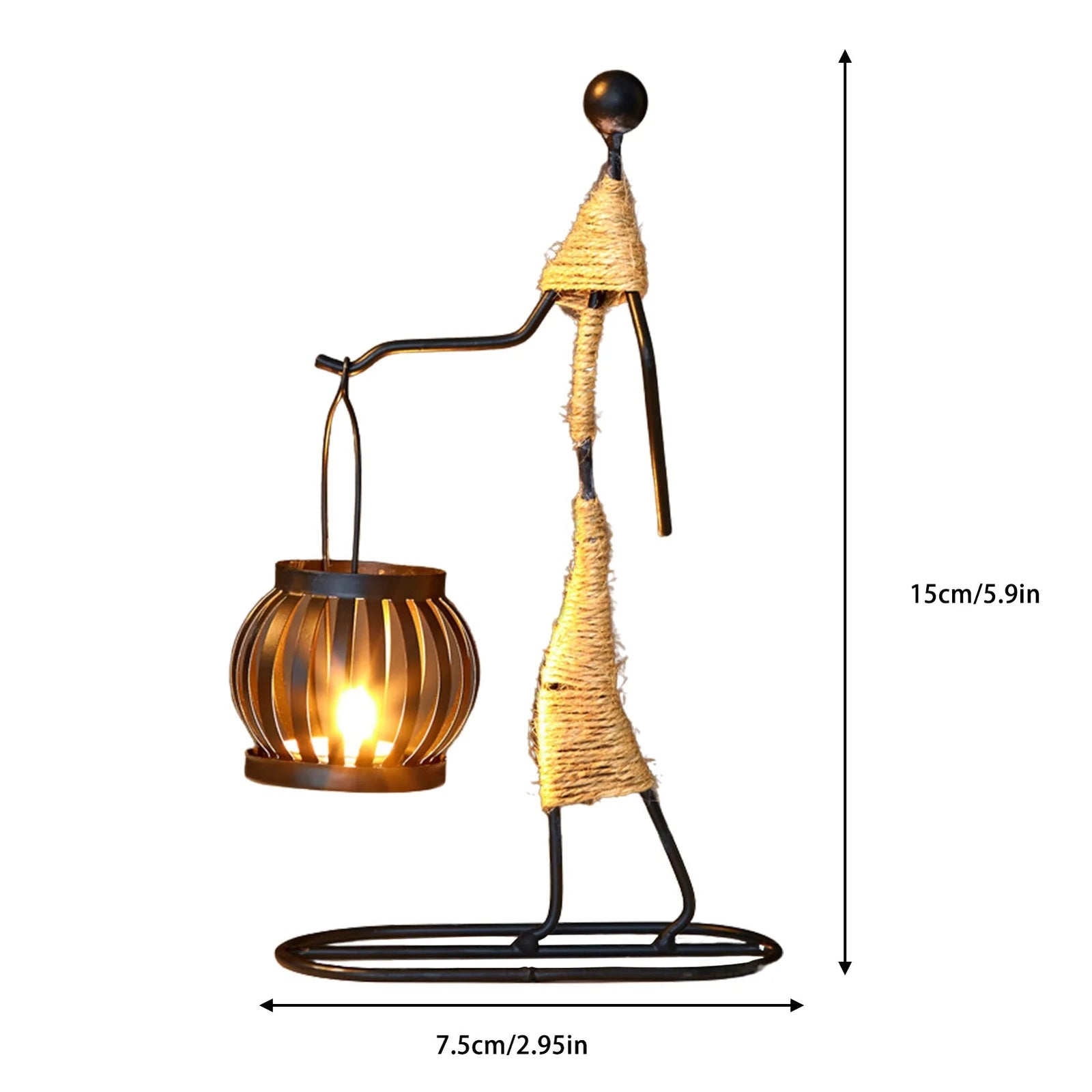 Metal Candle Holder Home Decor Accessories African Candlesticks for Candles Decorative Chandeliers Candle Wedding Centerpieces - My Store