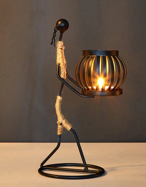Load image into Gallery viewer, Metal Candle Holder Home Decor Accessories African Candlesticks for Candles Decorative Chandeliers Candle Wedding Centerpieces - My Store
