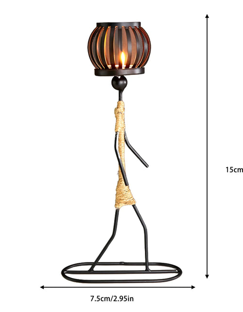 Load image into Gallery viewer, Metal Candle Holder Home Decor Accessories African Candlesticks for Candles Decorative Chandeliers Candle Wedding Centerpieces - My Store
