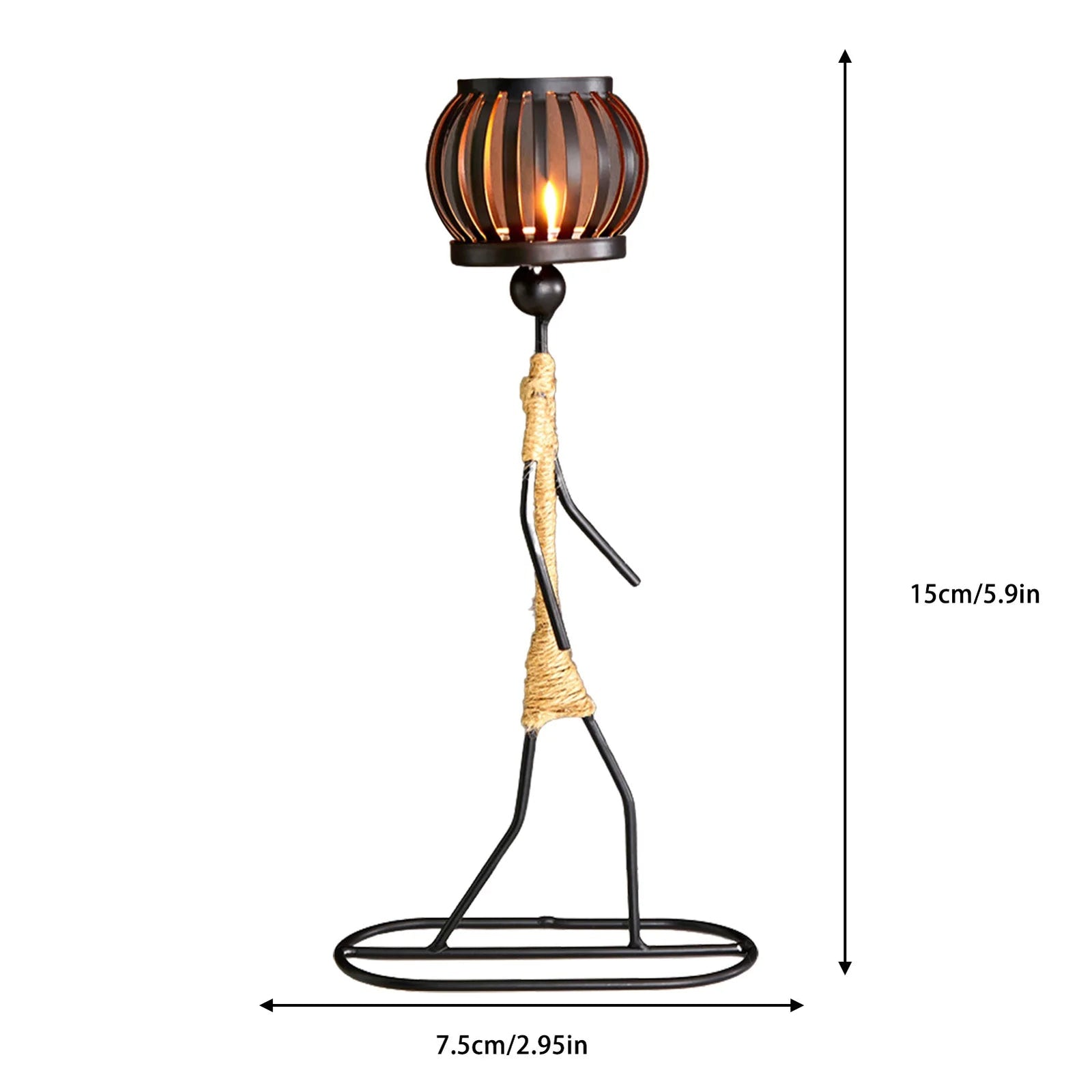 Metal Candle Holder Home Decor Accessories African Candlesticks for Candles Decorative Chandeliers Candle Wedding Centerpieces - My Store