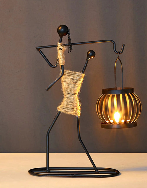 Load image into Gallery viewer, Metal Candle Holder Home Decor Accessories African Candlesticks for Candles Decorative Chandeliers Candle Wedding Centerpieces - My Store
