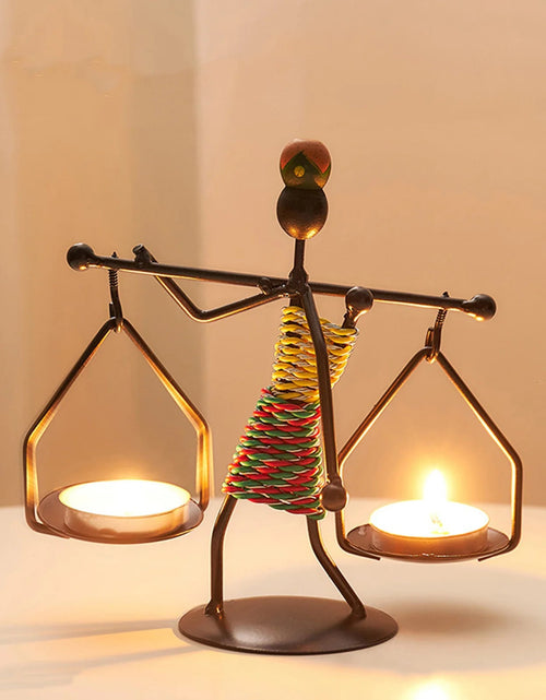 Load image into Gallery viewer, Metal Candle Holder Home Decor Accessories African Candlesticks for Candles Decorative Chandeliers Candle Wedding Centerpieces - My Store
