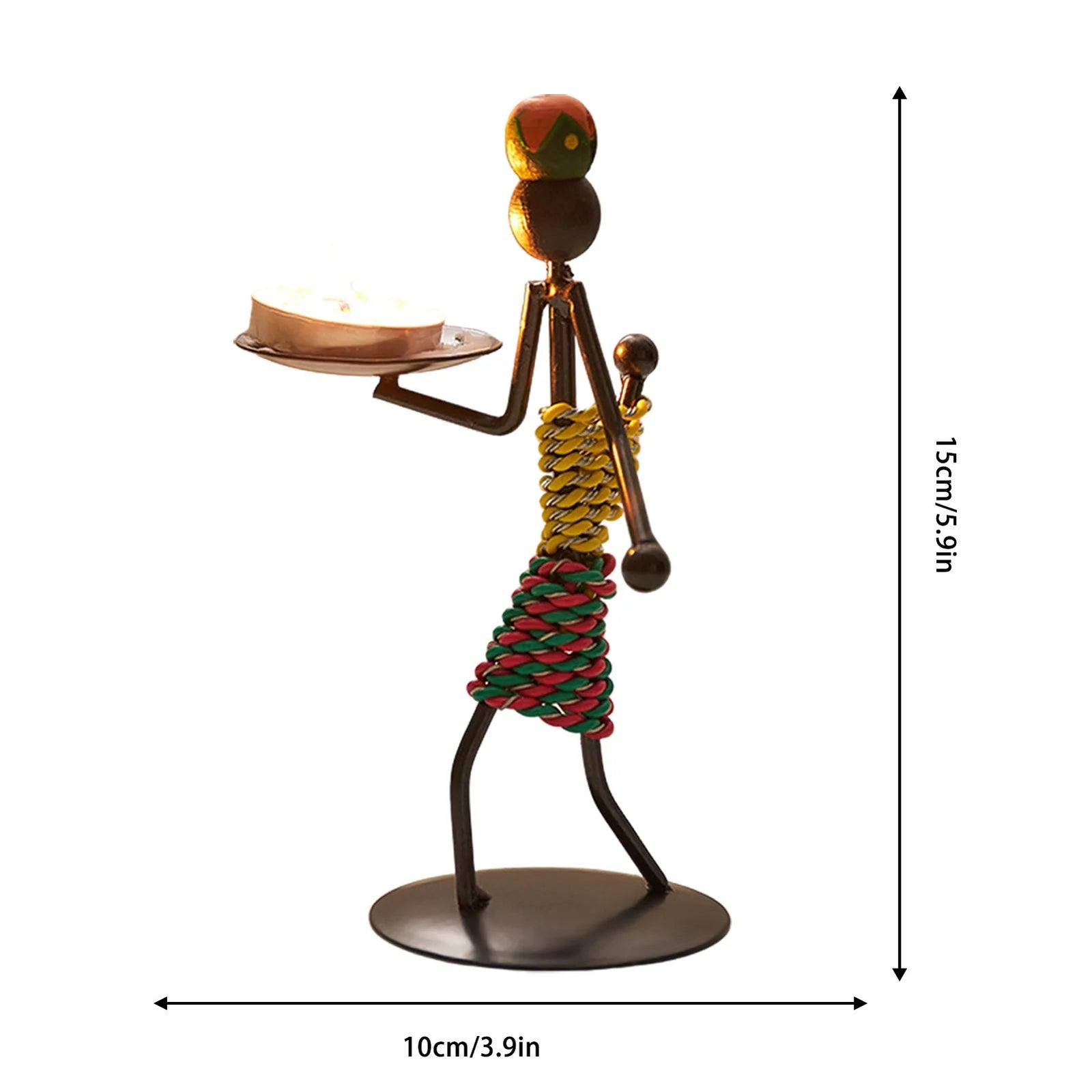 Metal Candle Holder Home Decor Accessories African Candlesticks for Candles Decorative Chandeliers Candle Wedding Centerpieces - My Store