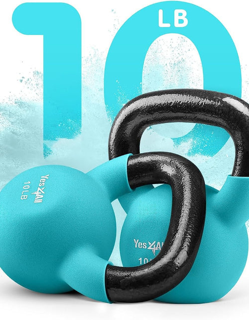 Load image into Gallery viewer, Neoprene Coated Kettlebell Weights, Strength Training Kettlebells for Weightlifting, Conditioning, Strength &amp; Core Training - My Store
