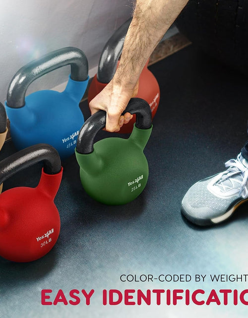 Load image into Gallery viewer, Neoprene Coated Kettlebell Weights, Strength Training Kettlebells for Weightlifting, Conditioning, Strength &amp; Core Training - My Store
