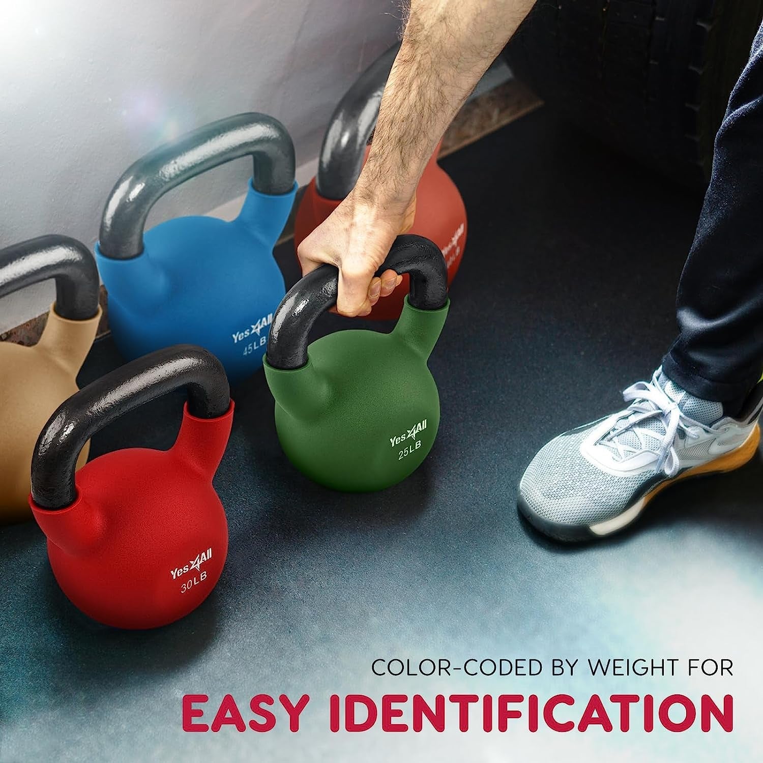 Neoprene Coated Kettlebell Weights, Strength Training Kettlebells for Weightlifting, Conditioning, Strength & Core Training - My Store