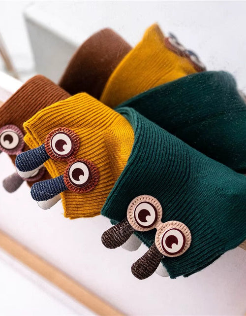 Load image into Gallery viewer, New Women'S Spring Summer Cartoon 3D Big Eyes Rabbit Eared Short Tube Socks Novelty Funny Soft Cotton Ankle Sokken Gift - My Store
