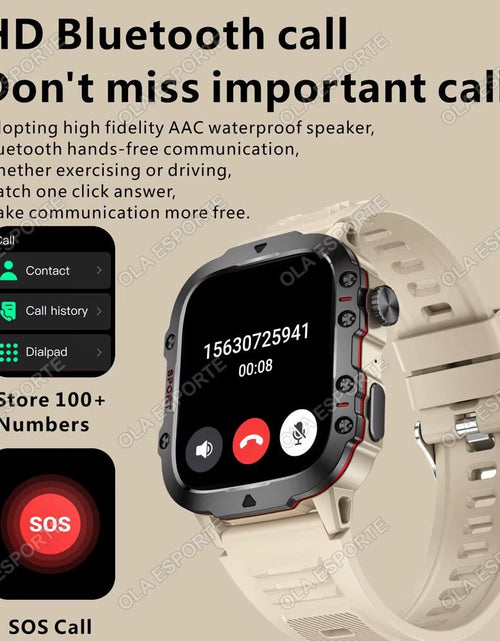 Load image into Gallery viewer, Original Men Smartwatch Flashlight Bluetooth Call Fitness Clock IP68 Waterproof Sports Men for Android IOS Smart Watch 2025 New - My Store
