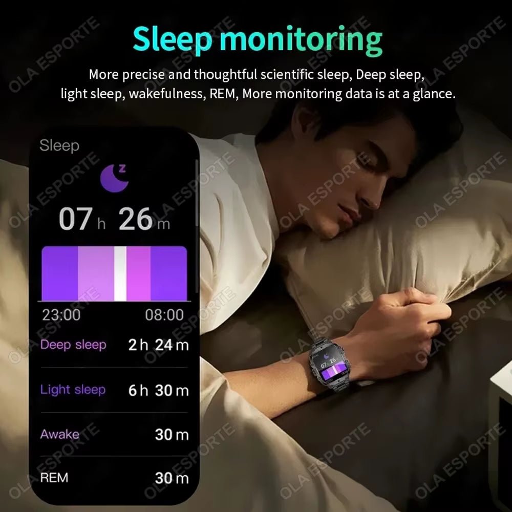 Original Men Smartwatch Flashlight Bluetooth Call Fitness Clock IP68 Waterproof Sports Men for Android IOS Smart Watch 2025 New - My Store