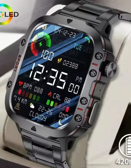 Load image into Gallery viewer, Original Men Smartwatch Flashlight Bluetooth Call Fitness Clock IP68 Waterproof Sports Men for Android IOS Smart Watch 2025 New - My Store
