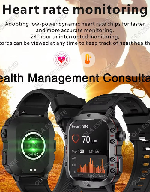 Load image into Gallery viewer, Original Men Smartwatch Flashlight Bluetooth Call Fitness Clock IP68 Waterproof Sports Men for Android IOS Smart Watch 2025 New - My Store
