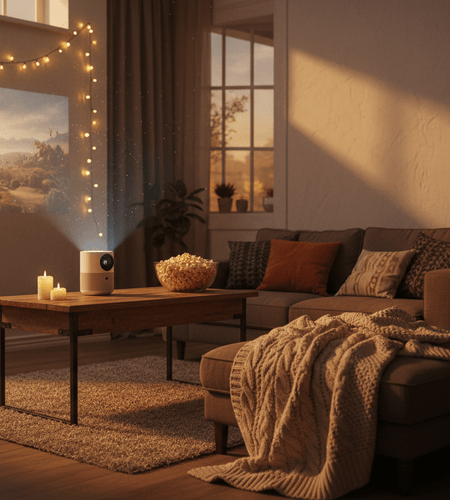 Portable Mini Projector – HD Home Theater for Movies & Gaming - My Store