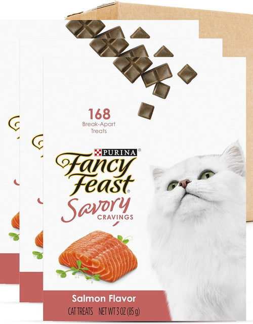 Load image into Gallery viewer, Purina Limited Ingredient Cat Treats, Savory Cravings Salmon Flavor - 9 Oz. Box - My Store
