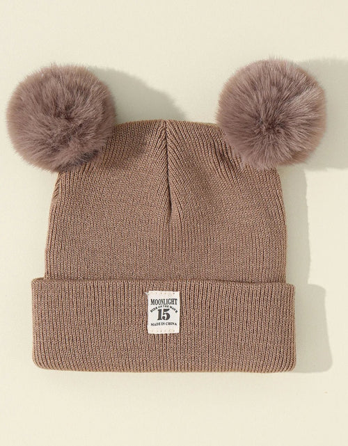 Load image into Gallery viewer, Solid Color Wool Knitted Bonnet Bebe Newborn Baby Hat Pompom Cute Winter Hat for Kids Boys Girls Children Warm Beanie Cap 0 - 3Y - My Store

