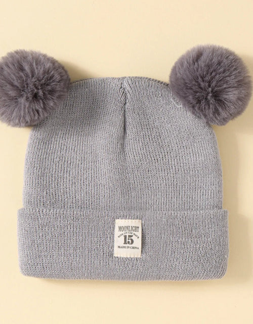 Load image into Gallery viewer, Solid Color Wool Knitted Bonnet Bebe Newborn Baby Hat Pompom Cute Winter Hat for Kids Boys Girls Children Warm Beanie Cap 0 - 3Y - My Store
