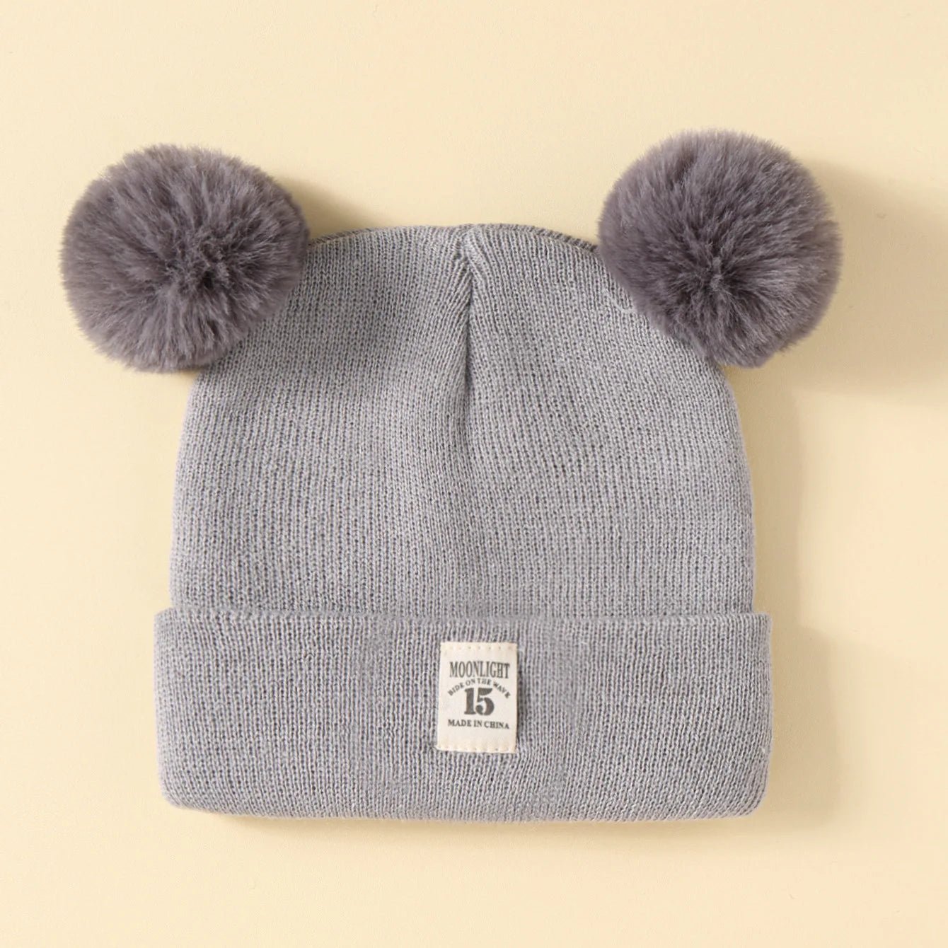 Solid Color Wool Knitted Bonnet Bebe Newborn Baby Hat Pompom Cute Winter Hat for Kids Boys Girls Children Warm Beanie Cap 0 - 3Y - My Store