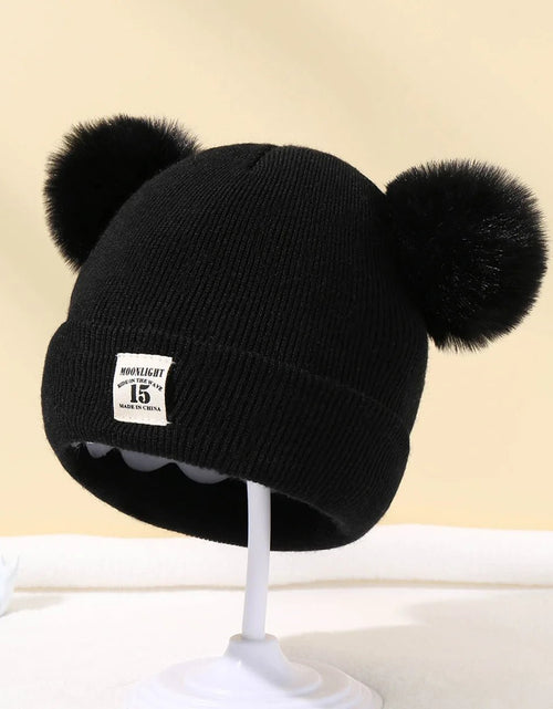 Load image into Gallery viewer, Solid Color Wool Knitted Bonnet Bebe Newborn Baby Hat Pompom Cute Winter Hat for Kids Boys Girls Children Warm Beanie Cap 0 - 3Y - My Store
