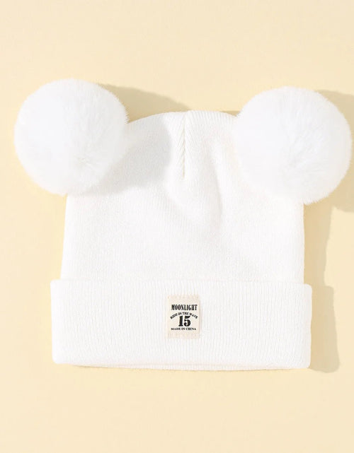 Load image into Gallery viewer, Solid Color Wool Knitted Bonnet Bebe Newborn Baby Hat Pompom Cute Winter Hat for Kids Boys Girls Children Warm Beanie Cap 0 - 3Y - My Store
