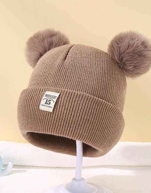 Load image into Gallery viewer, Solid Color Wool Knitted Bonnet Bebe Newborn Baby Hat Pompom Cute Winter Hat for Kids Boys Girls Children Warm Beanie Cap 0 - 3Y - My Store
