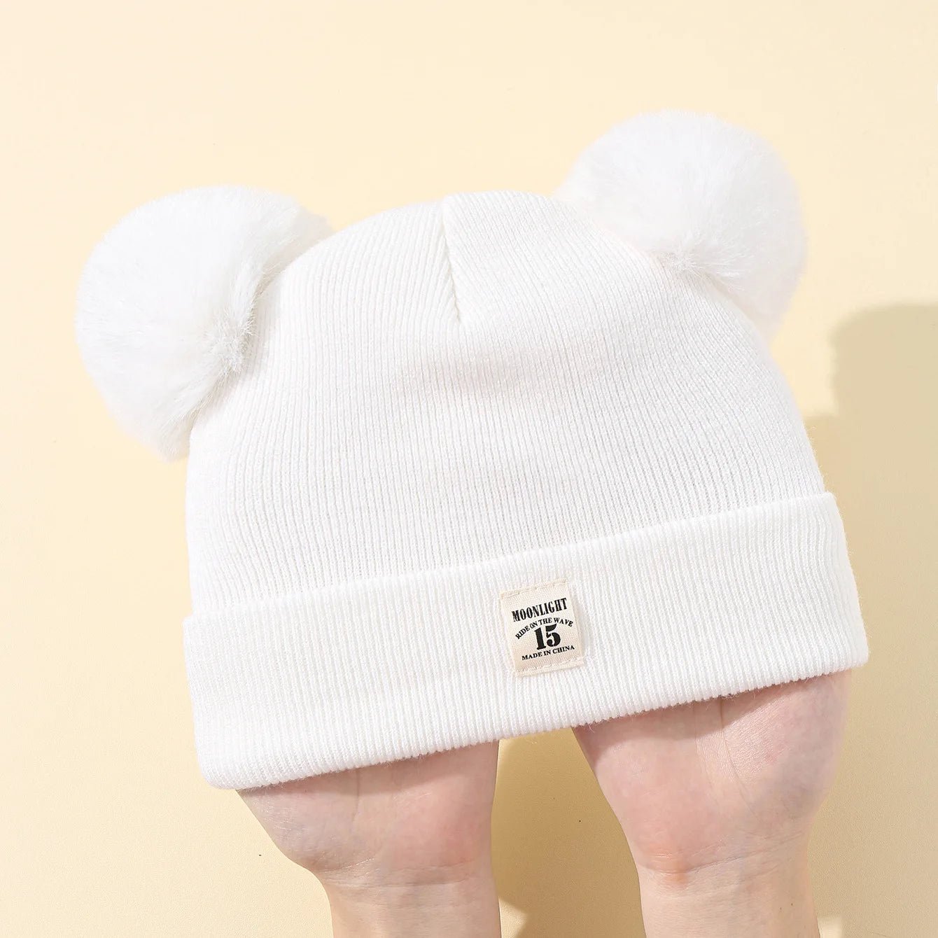 Solid Color Wool Knitted Bonnet Bebe Newborn Baby Hat Pompom Cute Winter Hat for Kids Boys Girls Children Warm Beanie Cap 0 - 3Y - My Store