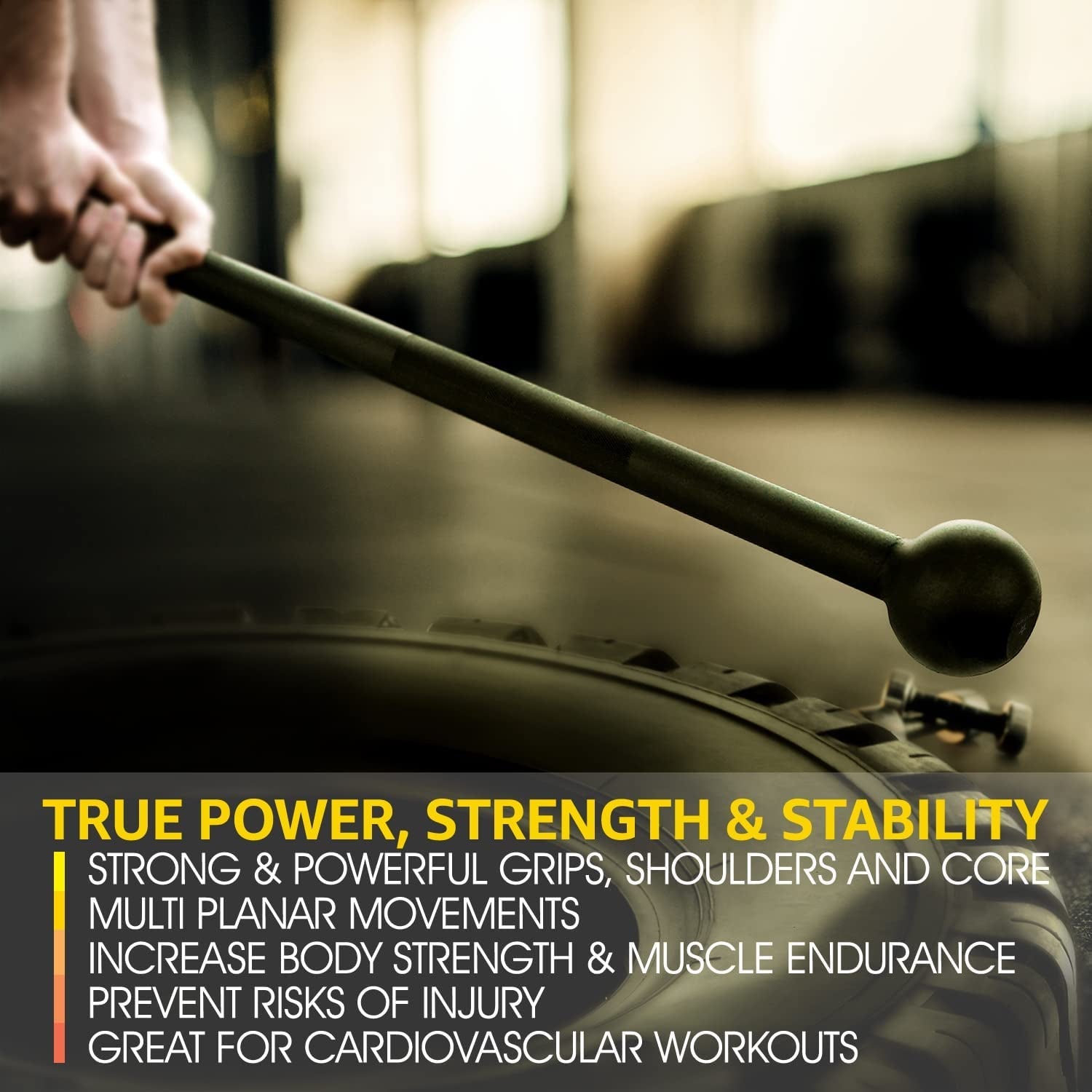 Steel Mace Bell for Strength Training, Support Full Body, Muscles, Shoulder, Grips & Forearms Workouts, Stretching 5, 7, 10, 15, 20, 25, 30 LB for Woman & Man - My Store