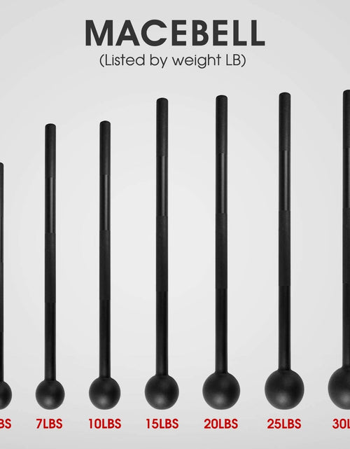Load image into Gallery viewer, Steel Mace Bell for Strength Training, Support Full Body, Muscles, Shoulder, Grips &amp; Forearms Workouts, Stretching 5, 7, 10, 15, 20, 25, 30 LB for Woman &amp; Man - My Store
