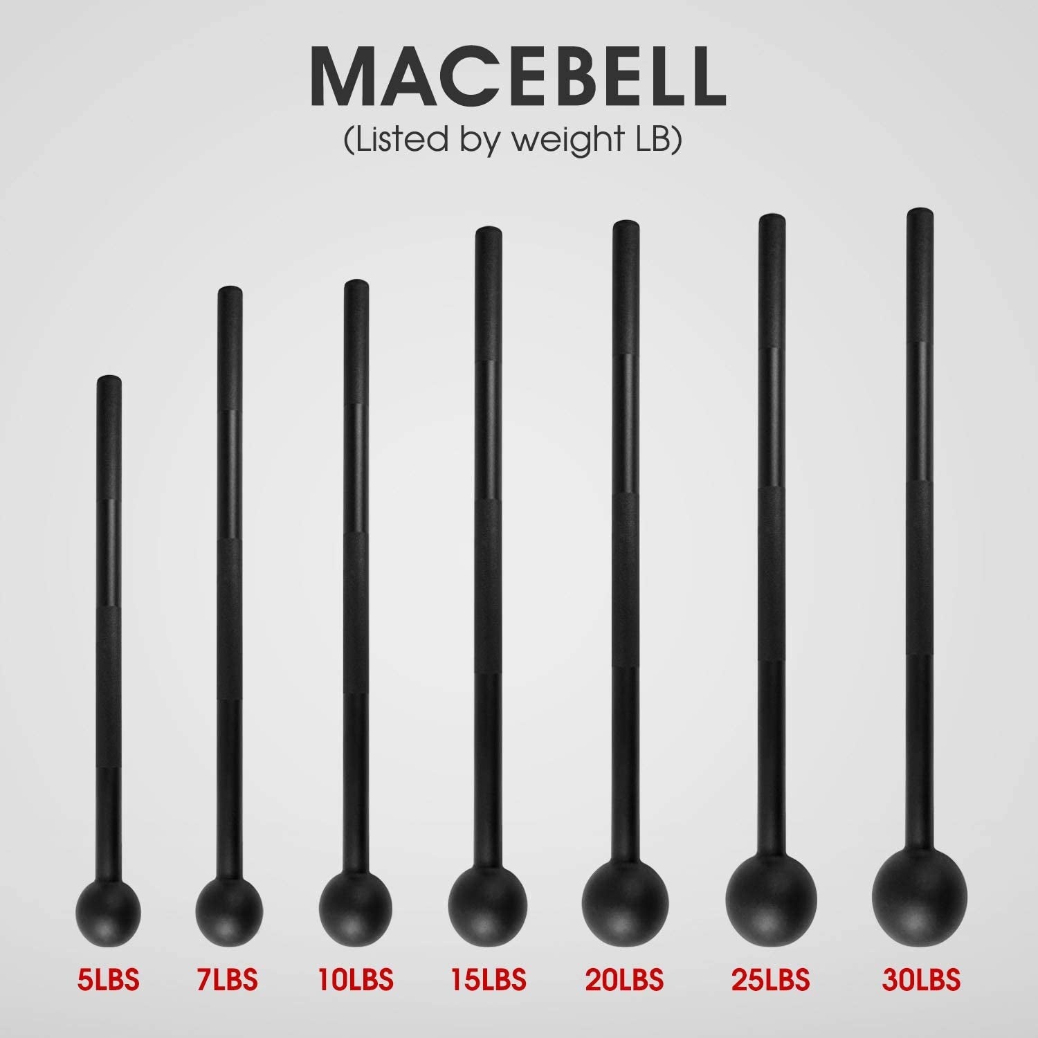 Steel Mace Bell for Strength Training, Support Full Body, Muscles, Shoulder, Grips & Forearms Workouts, Stretching 5, 7, 10, 15, 20, 25, 30 LB for Woman & Man - My Store