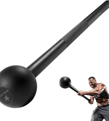Steel Mace Bell for Strength Training, Support Full Body, Muscles, Shoulder, Grips & Forearms Workouts, Stretching 5, 7, 10, 15, 20, 25, 30 LB for Woman & Man - My Store