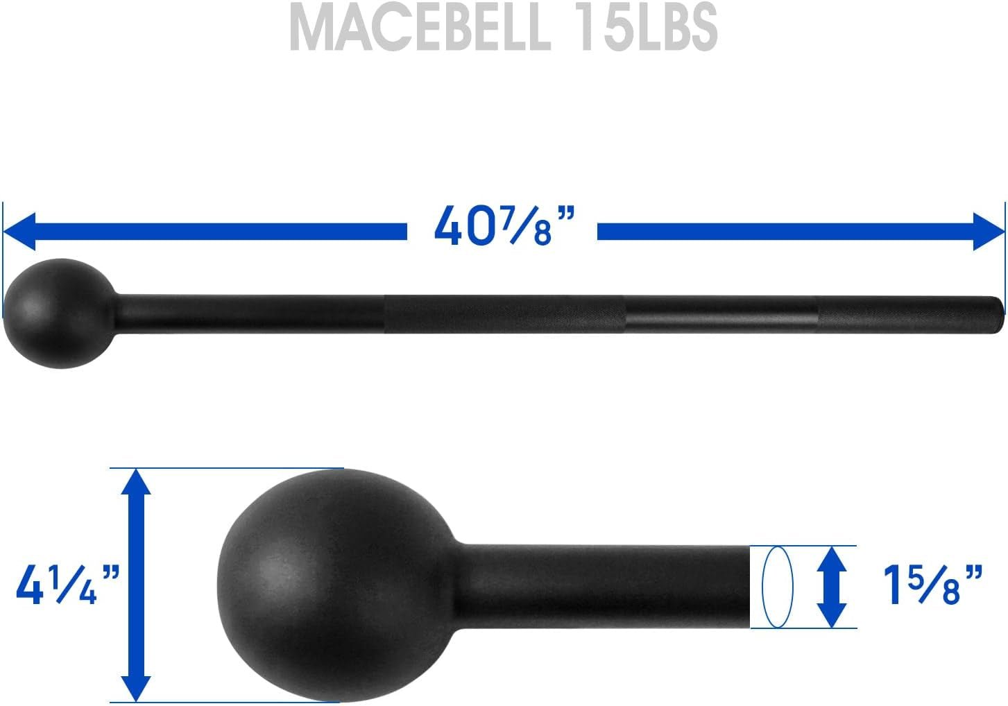 Steel Mace Bell for Strength Training, Support Full Body, Muscles, Shoulder, Grips & Forearms Workouts, Stretching 5, 7, 10, 15, 20, 25, 30 LB for Woman & Man - My Store