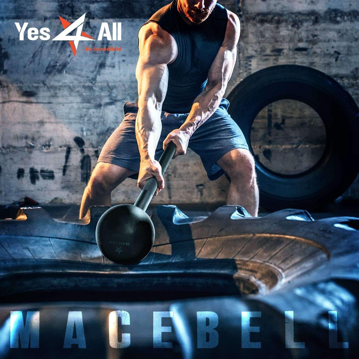 Steel Mace Bell for Strength Training, Support Full Body, Muscles, Shoulder, Grips & Forearms Workouts, Stretching 5, 7, 10, 15, 20, 25, 30 LB for Woman & Man - My Store