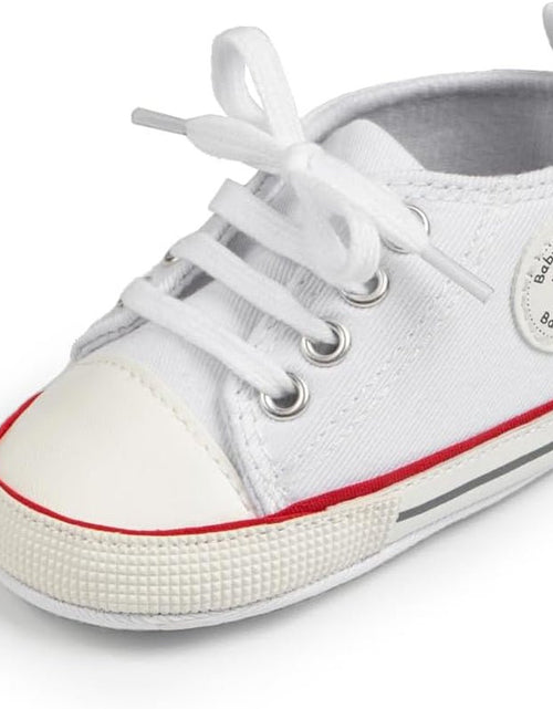 Load image into Gallery viewer, Unisex Baby Boy Girl Canvas Sneaker Soft Sole Ankle Infant First Walkers Crib Shoe - My Store
