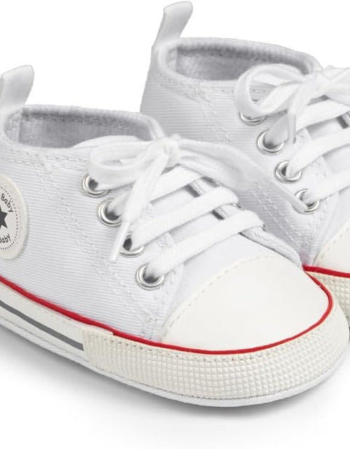 Load image into Gallery viewer, Unisex Baby Boy Girl Canvas Sneaker Soft Sole Ankle Infant First Walkers Crib Shoe - My Store
