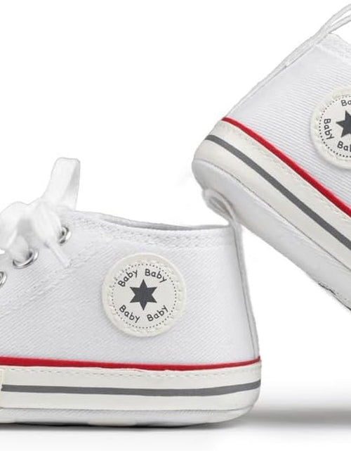 Load image into Gallery viewer, Unisex Baby Boy Girl Canvas Sneaker Soft Sole Ankle Infant First Walkers Crib Shoe - My Store
