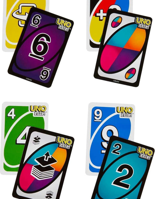 Load image into Gallery viewer, UNO FLIP! Card Game in Storage &amp; Travel Tin, Color Blind Accessible Deck for Kids, Adults &amp; Family Nights &amp; Parties (Amazon Exclusive) - My Store
