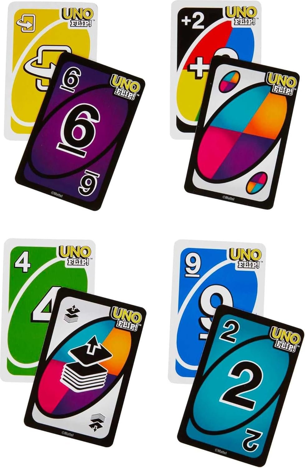 UNO FLIP! Card Game in Storage & Travel Tin, Color Blind Accessible Deck for Kids, Adults & Family Nights & Parties (Amazon Exclusive) - My Store