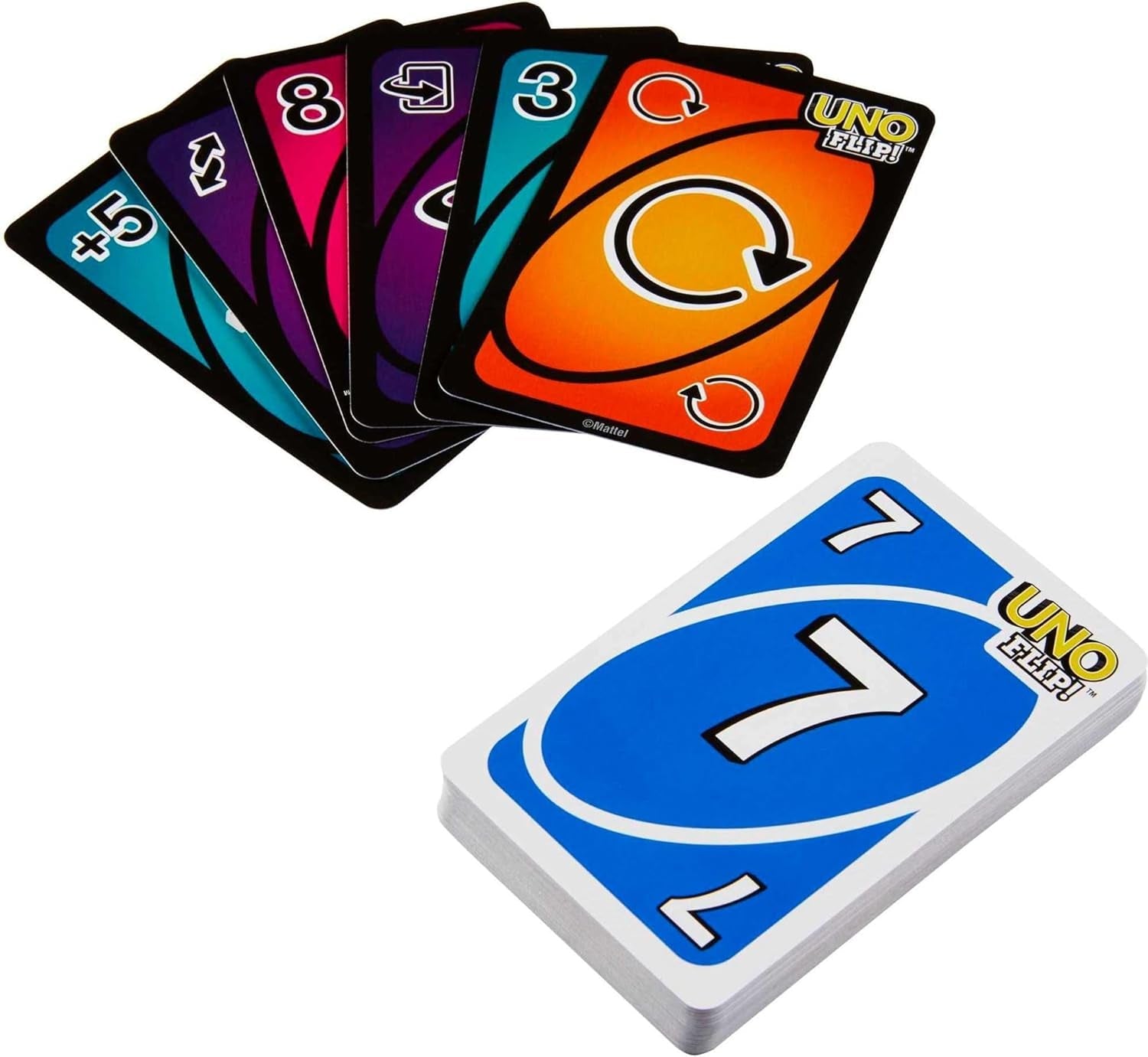 UNO FLIP! Card Game in Storage & Travel Tin, Color Blind Accessible Deck for Kids, Adults & Family Nights & Parties (Amazon Exclusive) - My Store