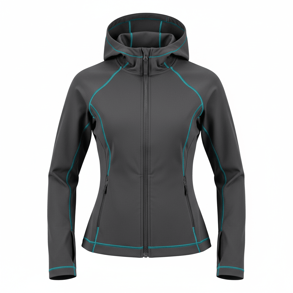 Women’ Athletic Jacket Full Zip up Tight Cropped Black Bodysuit Workout Crop Top Teen Girl Seamless Ribbed Lightweight Outerwear Tracksuit - My Store