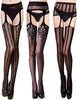 Thigh High Modern Combo, Black, 3 Pairs 3 Styles