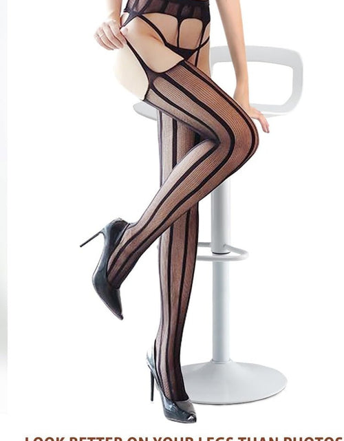 Load image into Gallery viewer, Women Patterned Fishnet Tights Black Fishnets Net Stockings Pantyhose - My Store
