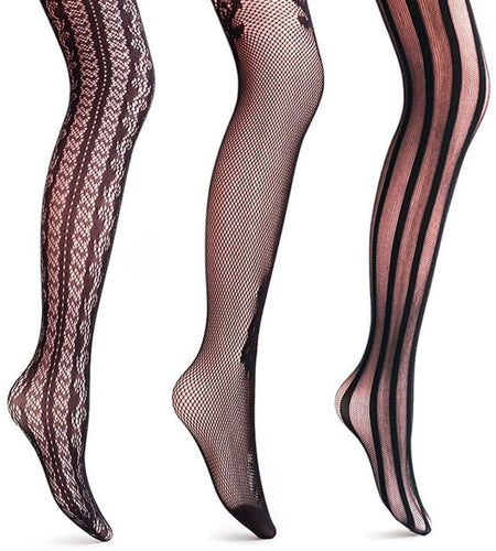 Women Patterned Fishnet Tights Black Fishnets Net Stockings Pantyhose - My Store