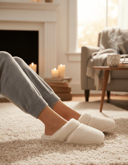 Load image into Gallery viewer, Women'S Comfy Faux Fur House Slipper Scuff Memory Foam Slip on Anti - Skid Sole - My Store
